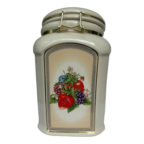 Knott's Berry Farm Foods Ceramic Kitchen Container 9.5" EUC - Picture 6 of 10